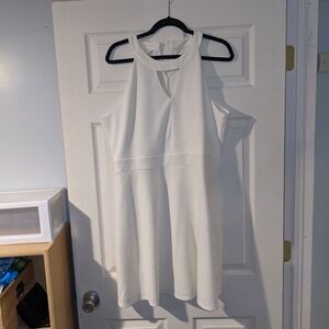 NWT Maurice's white empire waist dress